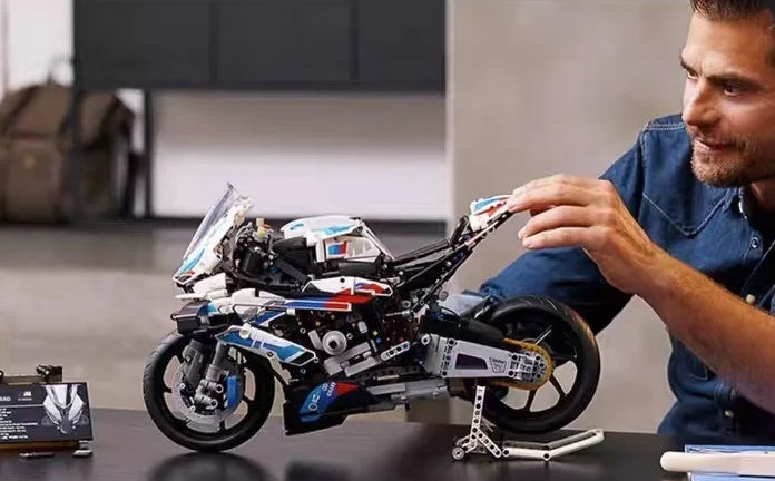 Constrói uma M1000RR - Blocos de Construção, Desafio de Montagem, Modelo de Coleção Constrói uma M1000RR - Blocos de Construção, Desafio de Montagem, Modelo de Coleção